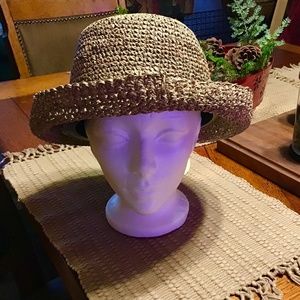 NWT: J Hats, tan, one size fits all.